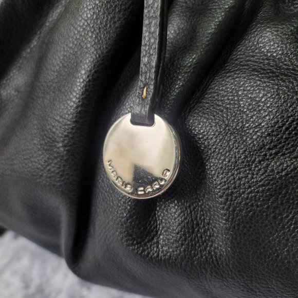 Maria Carla Italy Black Buttery Soft Leather Handbag with Longstrap - Picture 4 of 12